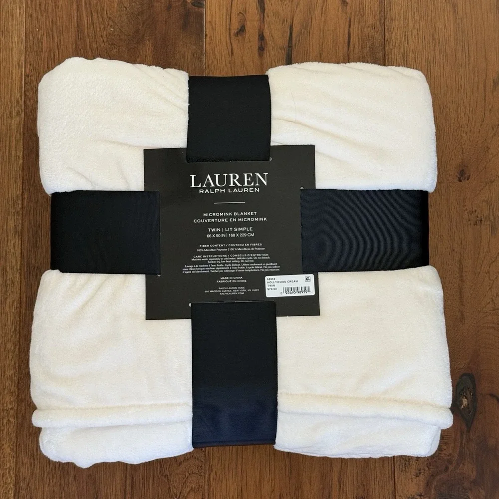 Lauren Ralph Lauren Twin Micromink Blanket 66